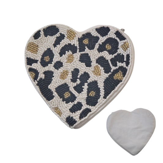 Little Leopard Heart Purse