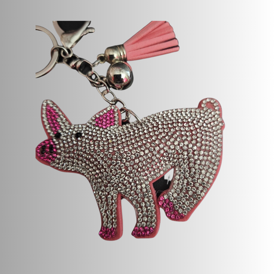 Pretty Piggy Keychain Charm